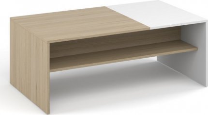 Konferenční stolek BELT sonoma/bílá