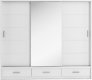 Šatní skříň 01 ARTI 250 bílá zrcadlo