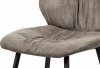 Jídelní židle, potah hnědá látka v dekoru vintage kůže, kovová podnož, černý matný lak AC-1127 BR3