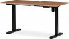 Kancelářský polohovací stůl s elektricky nastavitelnou výší pracovní desky. Kovové podnoží v černé barvě. LT-W140 BUK
