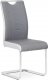 Jídelní židle DCL-410 GREY2 chrom / šedá látka + bílá koženka