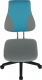 Dětská rostoucí židle RANDAL, šedá/modrá
