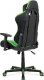 Kancelářská židle KA-V609 GRN, zelená+černá ekokůže, houpací mech., plastový kříž