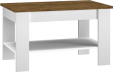 MELISA  10 -Konferenční stolek ,lamino BÍLÁ/DUB LEFKAS(ML) (LILLE10=1BALÍK) (K150-E)NOVINKA