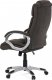 Kancelářská židle, plast ve stříbrné barvě, hnědá látka, kolečka pro tvrdé podlahy KA-L632 BR2