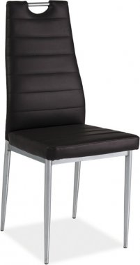 Jídelní židle H-260 hnědá/chrom