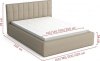 Čalouněná postel LUCINI 200x200, výběr látek