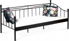Kovová postel BED-1905 BK, 90x200, černá