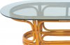 Oválný konferenční stolek ULTRA PO99-4 HO medový, BEZ SKLA