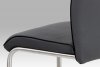 Jídelní židle HC-393 GREY šedá ekokůže / broušený nerez