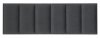 Postel GRAUS 180x200 s čalouněným čelem a úložným prostorem, tmavě šedá ZG001/buk