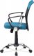 Kancelářská židle KA-V202 BLUE, modrá/černá/chrom