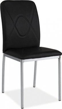 Jídelní čalouněná židle H-623 černá/chrom