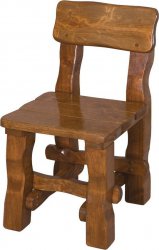 Zahradní židle OM-098 s opěradly, masiv, brunat