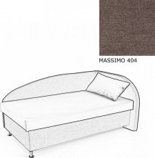 Čalouněná postel AVA NAVI, s úložným prostorem, 120x200, pravá, MASSIMO 404