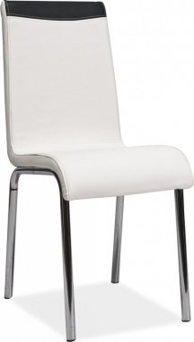 Jídelní čalouněná židle H-161 bílá/černá