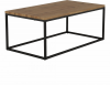 Konferenční stolek BORMO, světlý dub/černý kov