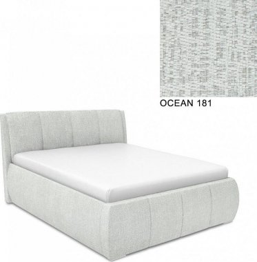 Čalouněná postel AVA EAMON UP 180x200, s úložným prostorem, OCEAN 181