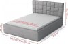 Čalouněná postel VLADAN 140x200, výběr látek