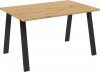 Jídelní stůl KOLINA 138x90 cm, černá/artisan