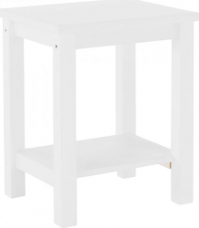 Noční stolek FOSIL masív/bílá
