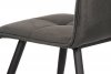 Jídelní židle, šedá látka samet, kov černá DCL-601 GREY4