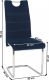 Pohupovací jídelní židle ABIRA NEW modrá Velvet látka/chrom