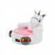 Dětský sedací vak BUFEL jednorožec, bílá/ružová/mix barev