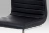Jídelní židle HC-348 BK černá koženka / chrom 