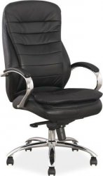 Q-154 - kancelářská židle - černá eco (OBRQ154C) (S) (K150-E)