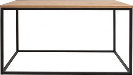 stolek AROZ LAW/100 dub lancelot/černý kovový rám