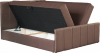 Boxspringová postel, 160x200, hnědá, STAR