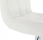 Barová židle KANDY NEW, ekokůže bílá/chrom