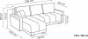 Rohová sedací souprava Michala UNI rozkládací s úložným prostorem, šedá Centauri 02/ Centauri 05