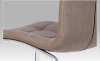 Jídelní židle DCL-420 COF2, látka / koženka hnědá, chrom