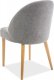 Jídelní čalouněná židle OXI šedá/dub