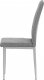 Židle jídelní, stříbrná látka, šedé kovové nohy DCL-379 GREY2