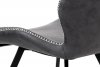 Designová jídelní židle HC-440 GREY3, šedá látka vintage/černý kov