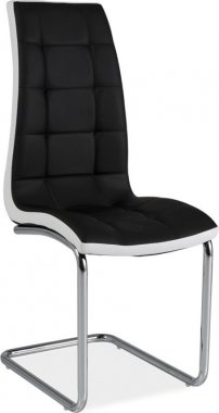 Pohupovací jídelní židle H-103 černá/bílá