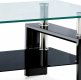 Konferenční stolek AF-1024 BK, černý lesk/sklo