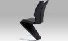 Jídelní židle HC-997 BK, ekokůže černá, chrom 