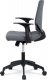 Juniorská kancelářská židle, potah šedá látka, černý plast, houpací mechanismus KA-R204 GREY
