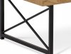 Konferenční stolek 110x60 cm, MDF divoký dub, kov černý mat AHG-384 OAK