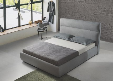 Čalouněná postel GAMBARIE 160x200, šedá