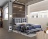 Moderní postel, šedá, 160x200, KOLIA