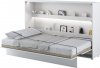 Výklopná postel REBECCA BC-05P, 120 cm, bílá lesk/bílá mat