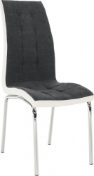 Jídelní židle GERDA NEW, tmavě šedá/chrom