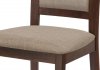 Jídelní židle BC-3960 WAL, ořech, potah krémový