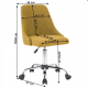 Designová kancelářská židle EDIZ, žlutá/chrom