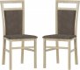 Dřevěná jídelní židle LUSIA 101 sonoma, (2ks)